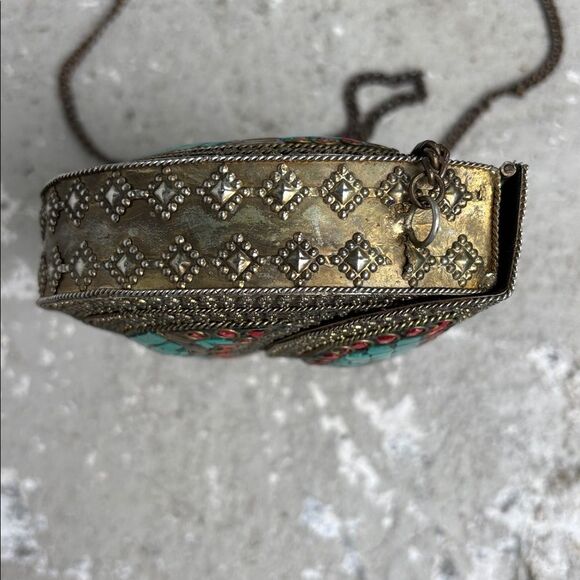 Vintage Indian metal bag - Picture 6 of 10
